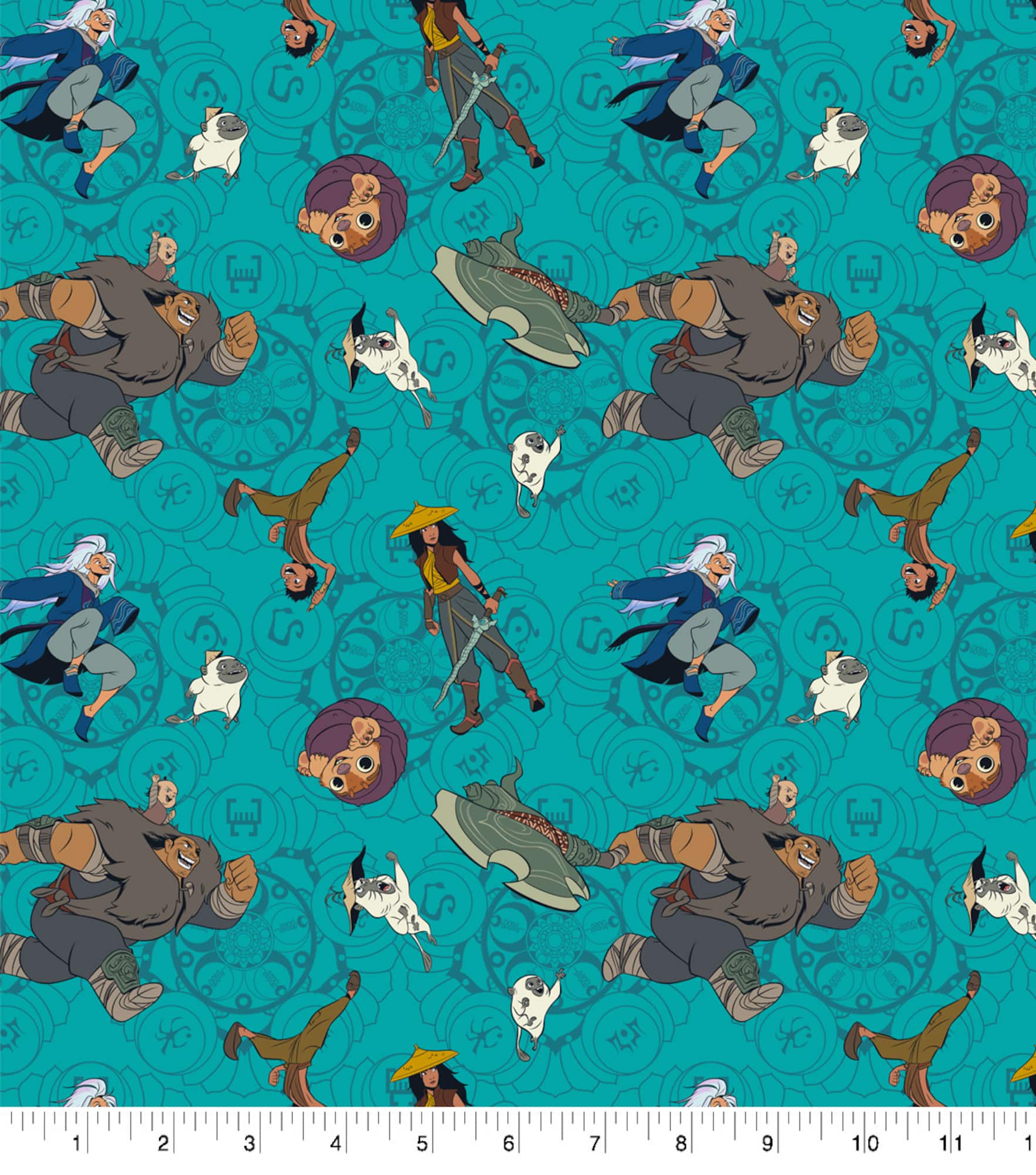 Disney® Raya and the Last Dragon Packed Cotton Fabric